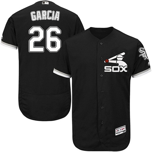White Sox #26 Avisail Garcia Black Flexbase Authentic Collection Stitched MLB Jersey